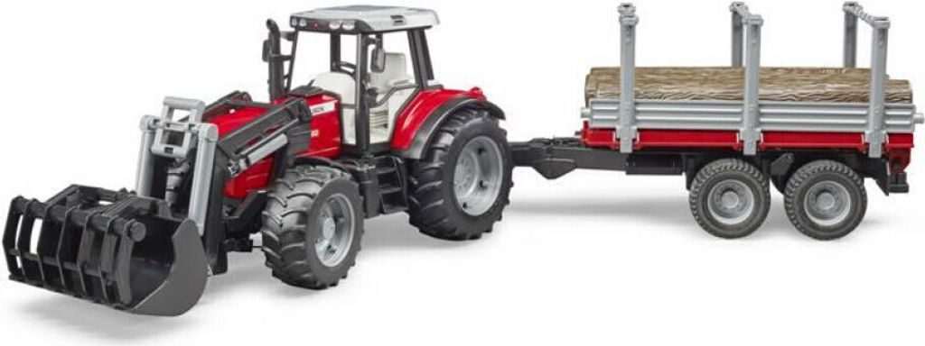Bruder Massey Ferguson 7480 - Ciągnik z ładowaczem czołowym Zdjęcie produktu 