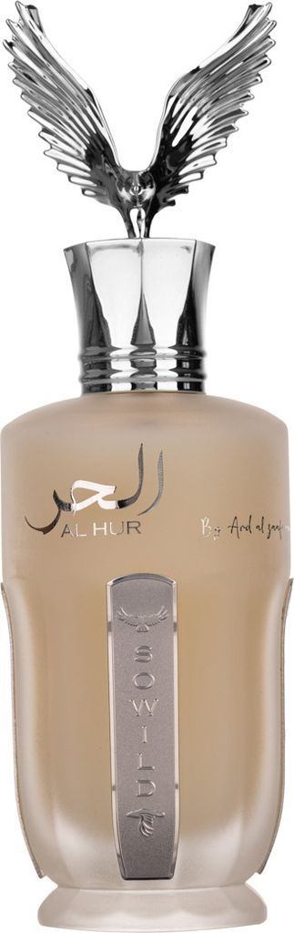 A perfume bottle with an eagle-shaped cap.