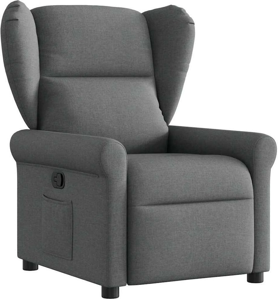 vidaXL Relaxsessel Dunkelgrau Stoff Produktbild 
