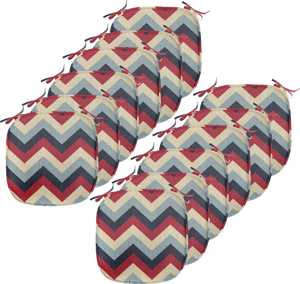 Set 12 Cuscini Sedie Moderni 40x40 ABAKUHAUS - Waterproof Blu Navy