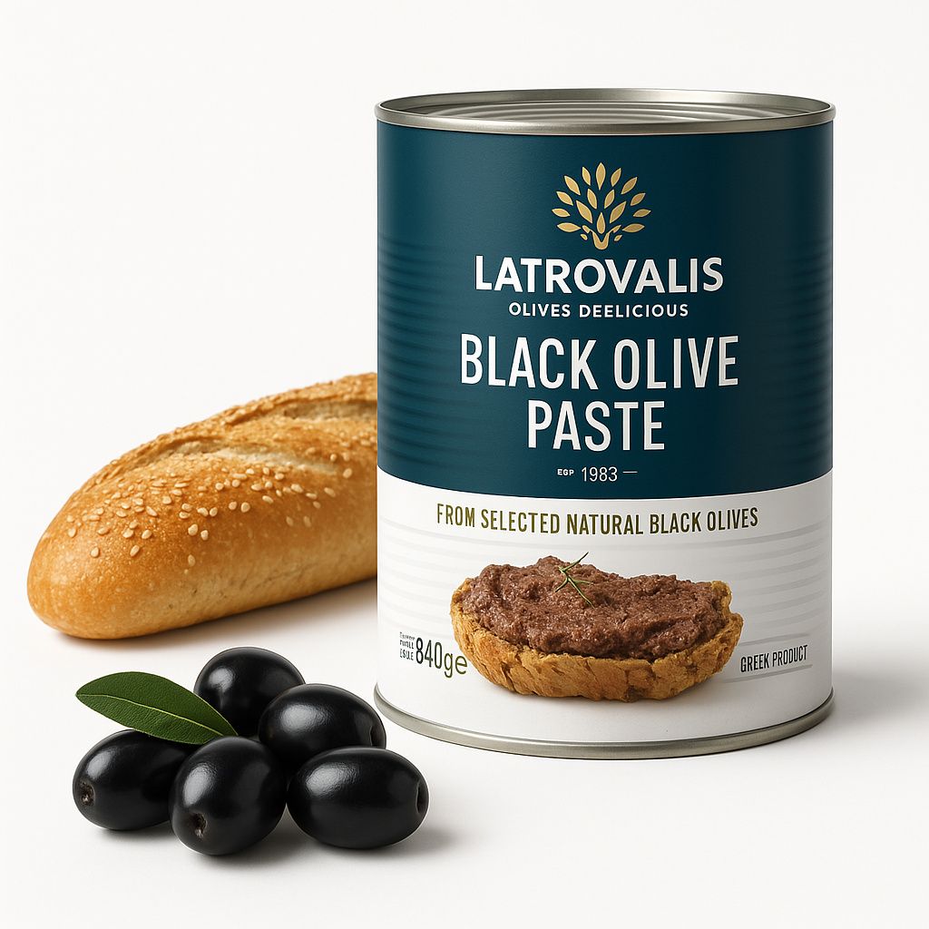 Latrovalis Schwarze Olivenpaste 840 g – Aufstrich aus Produktbild 