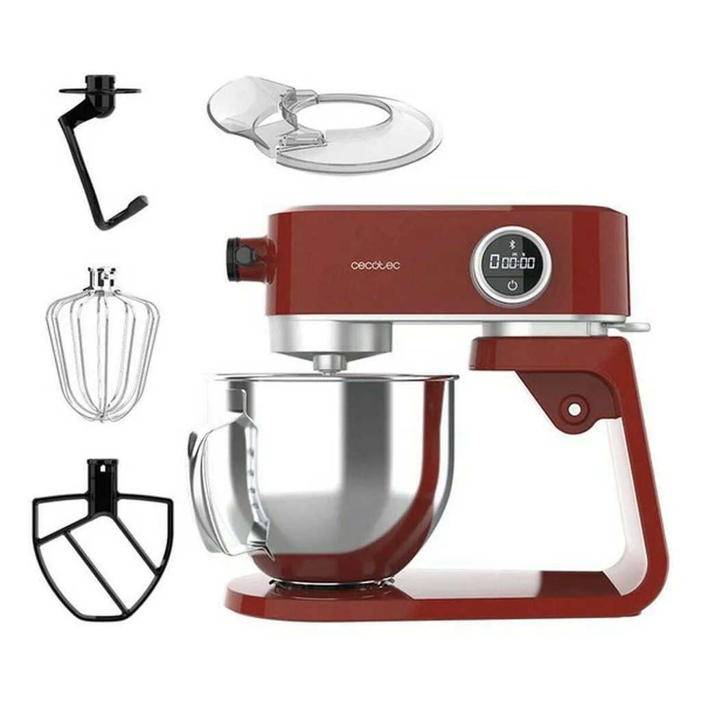 Robot de Cuisine Cecotec Twist&Fusion 4000 avec Bol Inox 5,2L Rouge