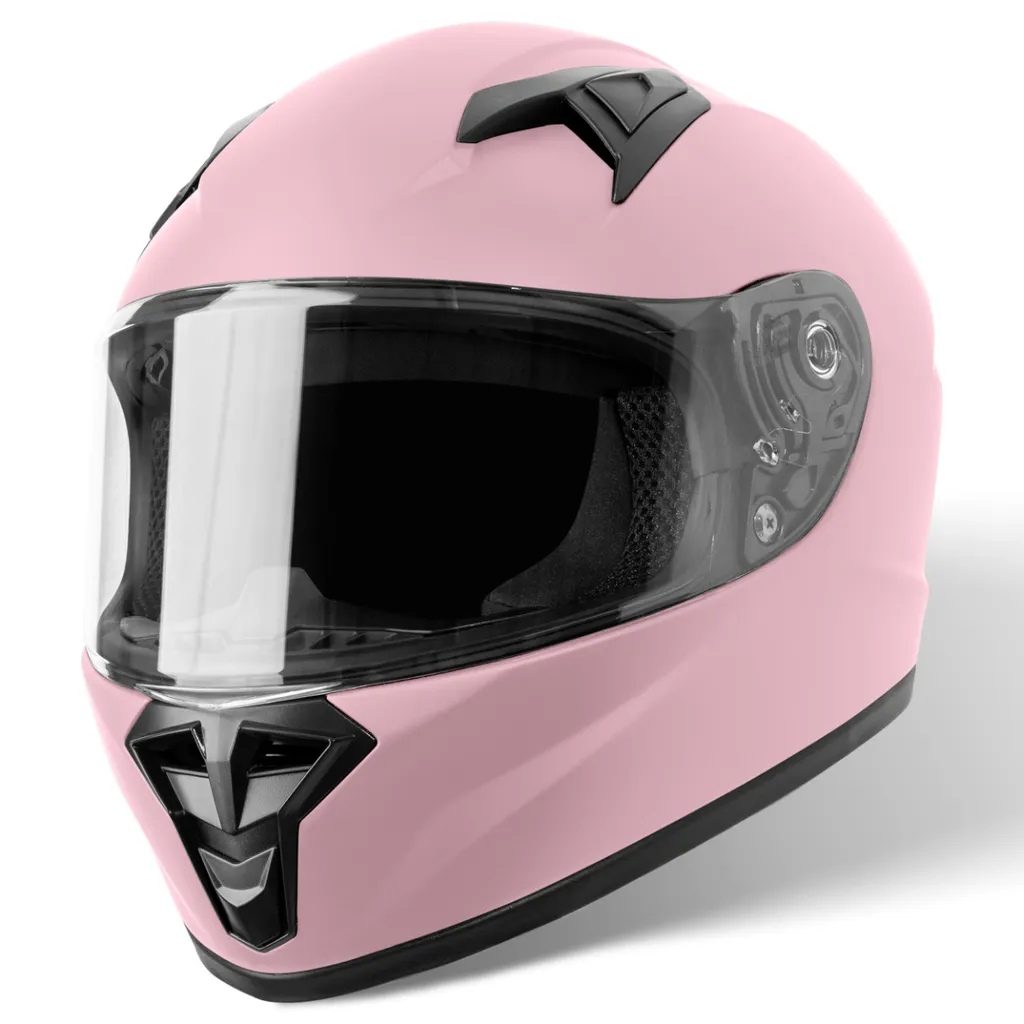 Protection Intégrale Enfant : Casque Moto VINZ Parana Rose Sécurité YL