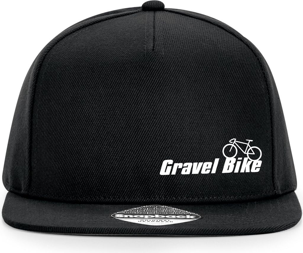 Huuraa Snapback Cappy Gravel Bike Fahrrad Geschenk Black Gravel Bike Mode