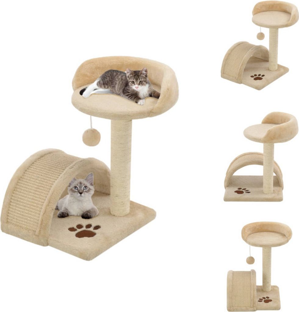 vidaXL Katzen-Kratzbaum Sisal 40 cm Beige und Braun - Kratzbäume