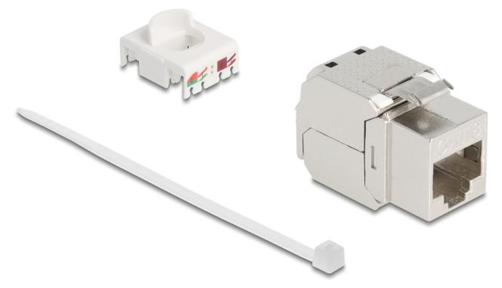 Keystone Modul RJ45 Cat.8.1 STP mit LSA und Metalllatch
