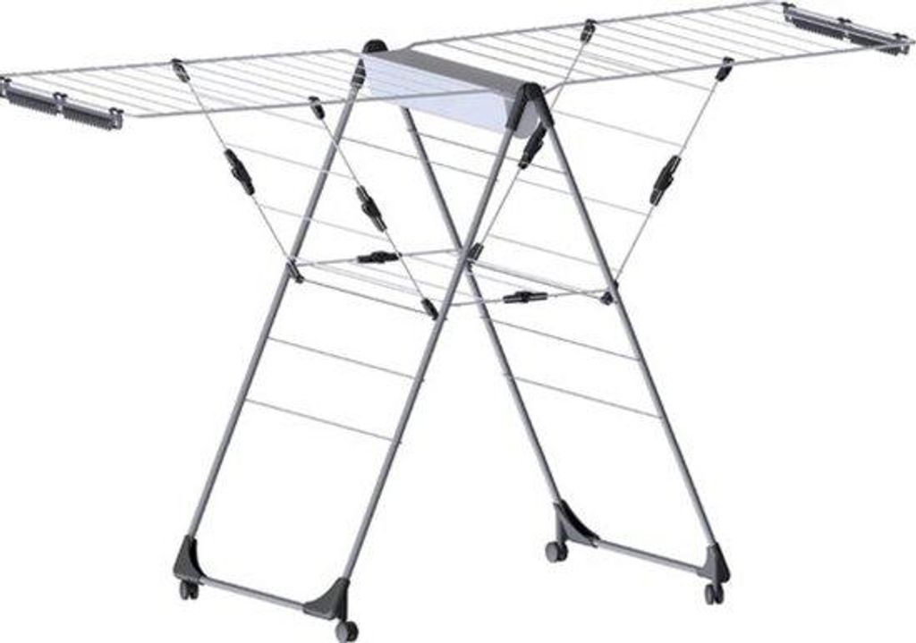 Klappbarer Wäscheständer 7x57x104cm dunkelgrau