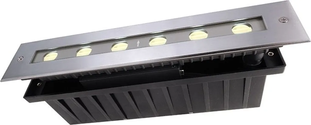 Spot LED encastrable sol extérieur Line II WW argent Deko-Light 730262