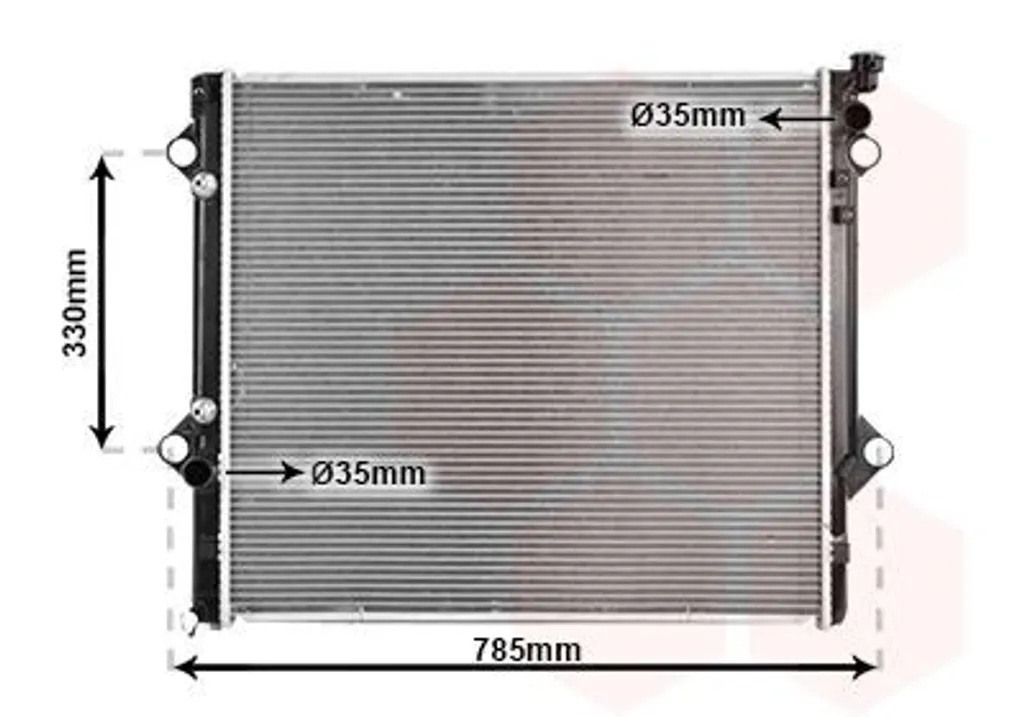 Radiateur d'eau pour moteur de TOYOTA LAND CRUISER GRJ12 de rechange