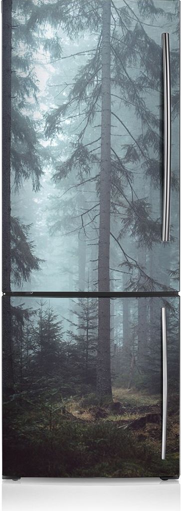 Magnete Küche Kühlschrank Kühlschrankmagnete 60x190 cm - Nebliger Wald