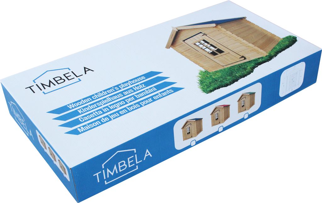 Timbela M570M-1 Dětský dřevěný domek na hraní - venkovní Obrázek produktu 3