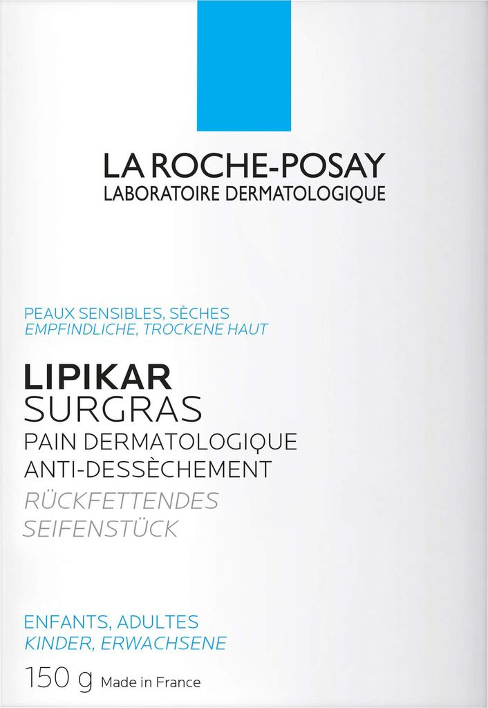 La Roche-Posay 3433422404533, Unisex, trockene Haut, Empflindliche Haut, Sehr trockene Haut, 150 g, Reinigend, Behandlung, SODIUM PALMATE - SODIUM ...