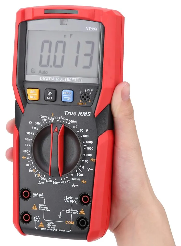 Multimètre numérique pour électricien UT89X mesure de température NVC