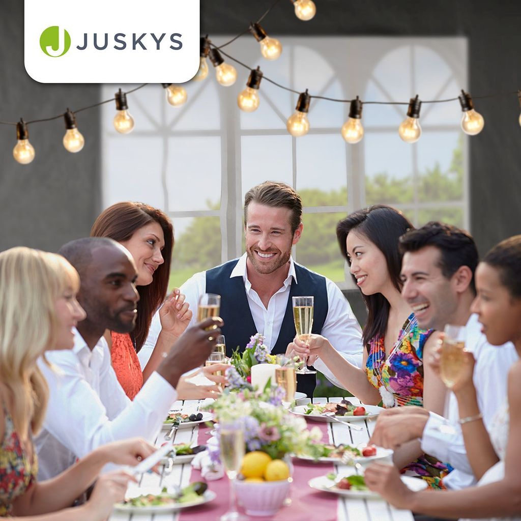 Juskys Partyzelt 3x6 m Grau mit Dach & Seitenwänden - 18 m² Produktbild 7