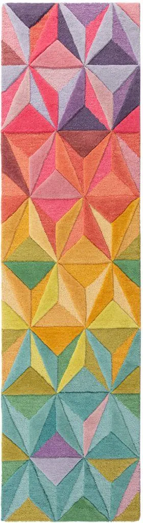 Tapis de couloir 60x230 cm résistant et fait main pour sols de passage