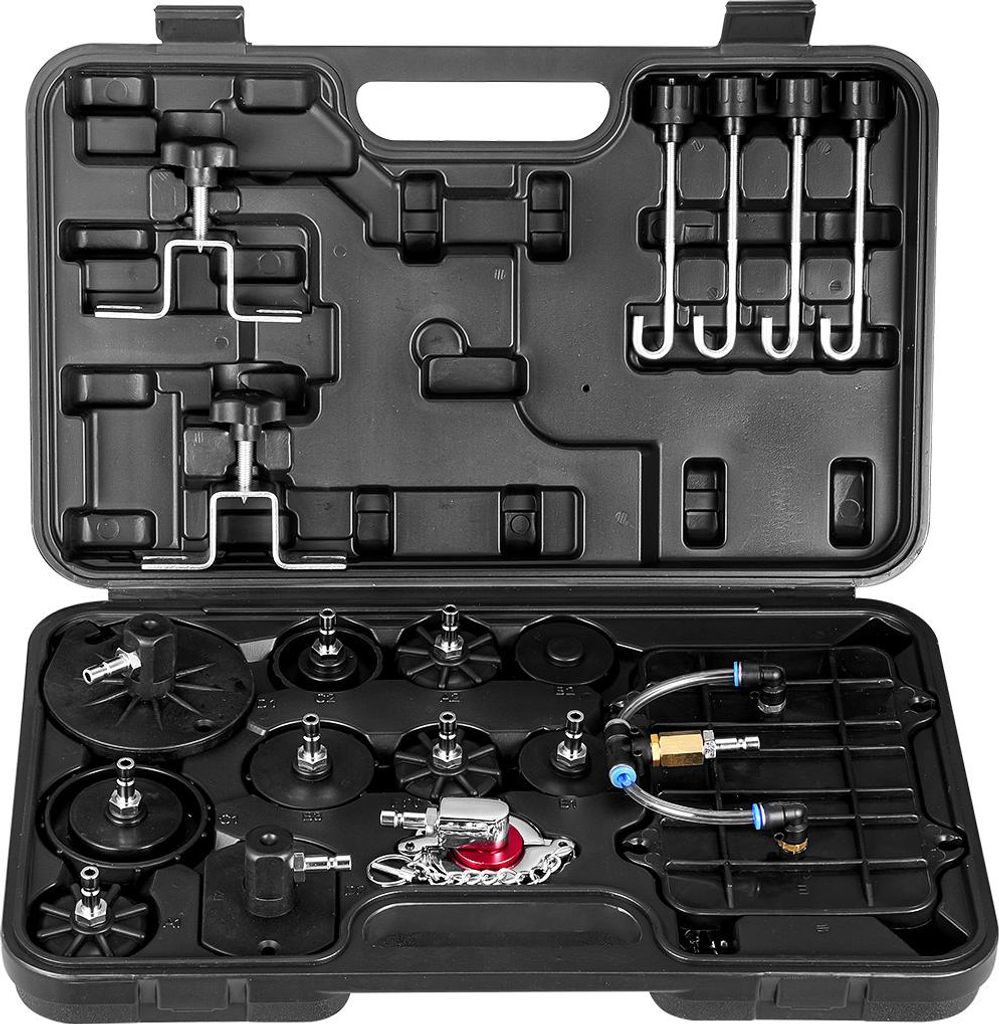 VEVOR Brake Master Entlüfterset 12-tlg. professionelles Bremsentlüfter-Adapterset mit komplettem Set und Griff, langlebiger Bremsentlüfteradapte...