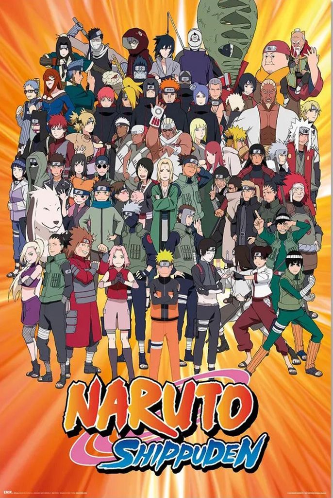 MB 162 - Naruto Shippuden - Characters - Poster 61x91,5 cm