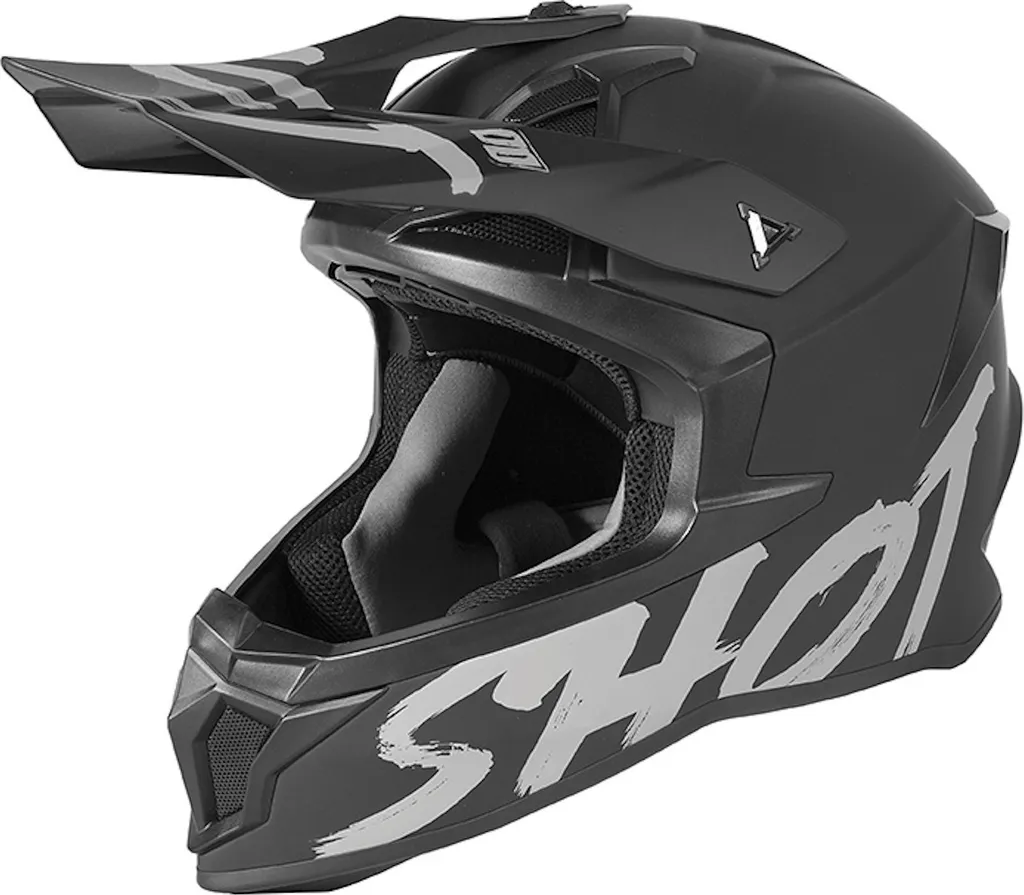 Casque Motocross Noir Mat Shot Lite Solid 2XL - Idéal Enduro et Sorties MX