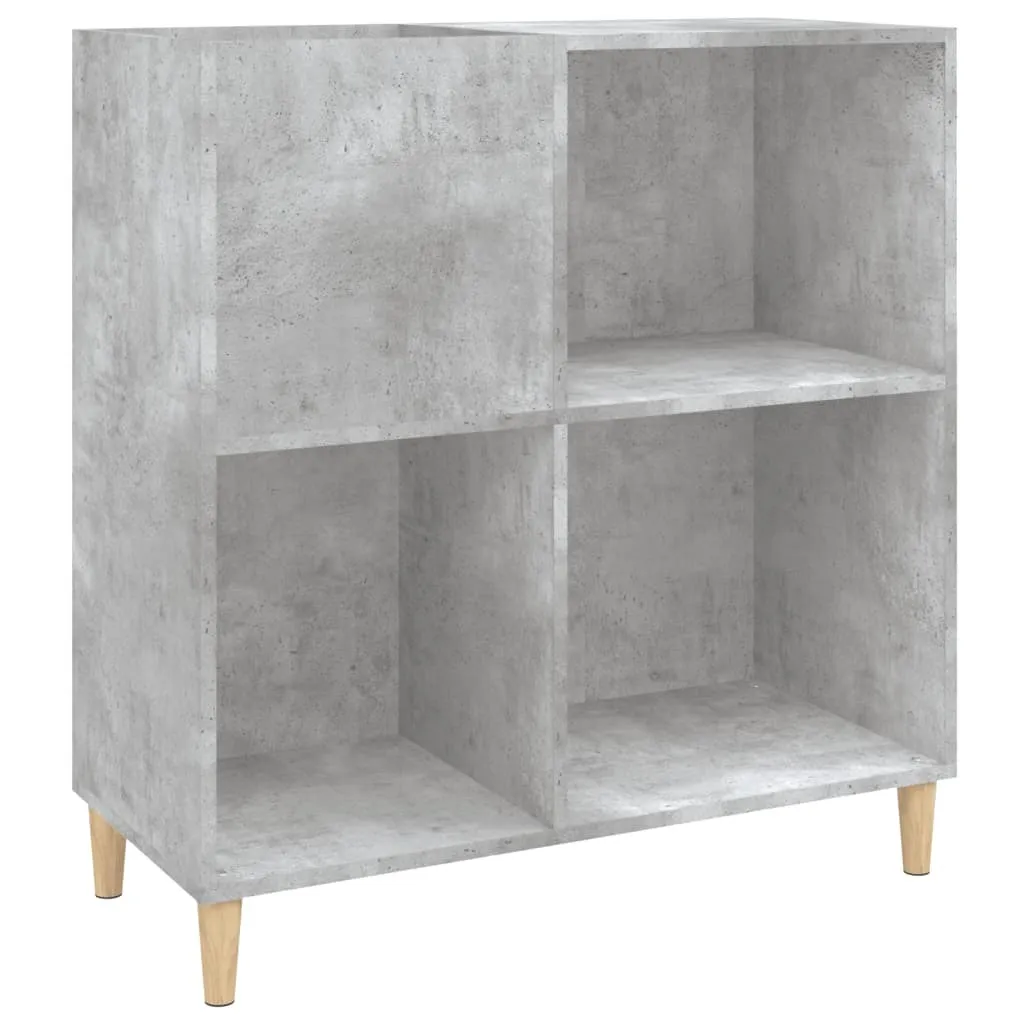 Mobile Porta Dischi 84,5x38x89 SYFAX™ Grigio Cemento Moderno