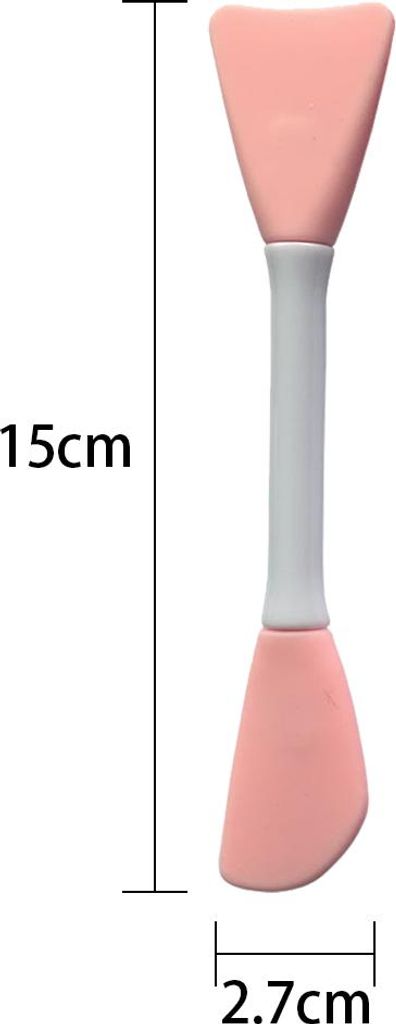 Silikon-Gesichtsapplikator für Gesichtsmasken, Schlammcreme, Tonmasken, DIY-Modelliermaskenpinsel, DIY-Schlammmischspatel, doppelseitiger Handlöf...