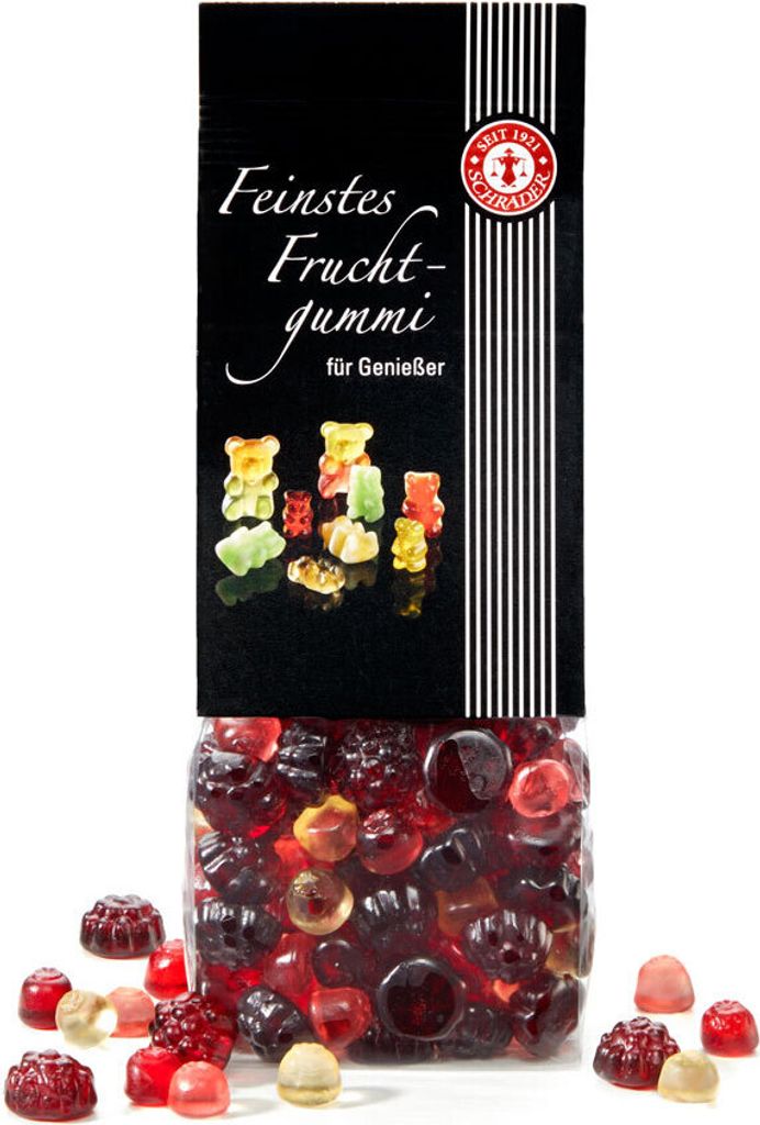 Schrader Fruchtgummi Fruchtsaft Waldfrüchte Produktbild 