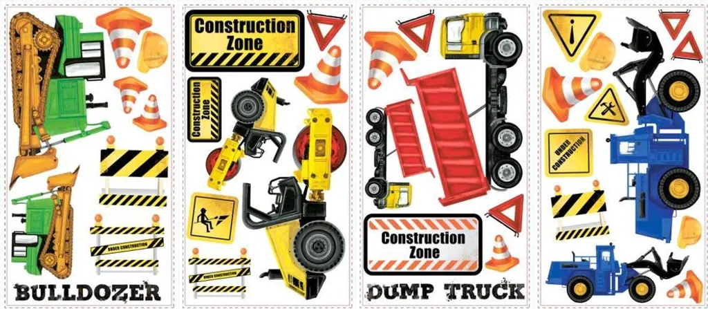 Sticker Mural Camion Repositionnable RoomMates - Pose Facile 100cm