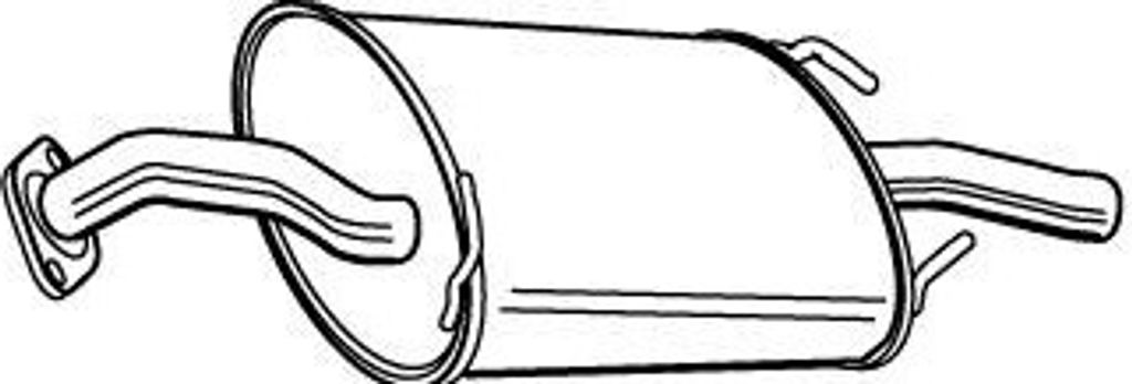 VEGAZ DS-273 Endschalldämpfer für NISSAN PRIMERA Kombi (WP12) Auspuff