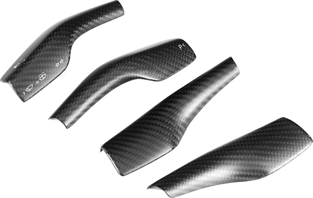 Caches Anti-Rayures en Carbone pour Commandes Tesla Model 3 Y 2017-20 - 3