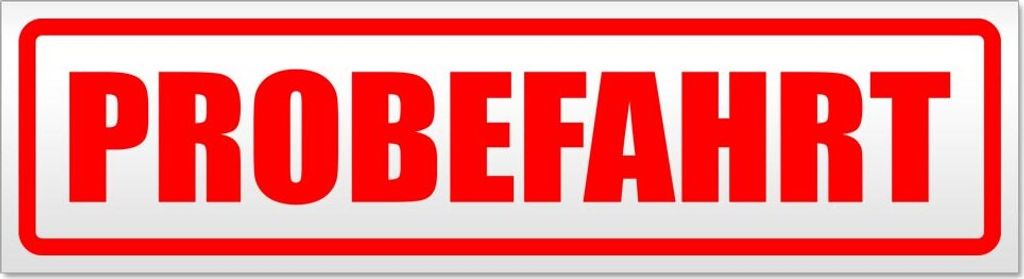 Probefahrt Magnetschild Schild magnetisch