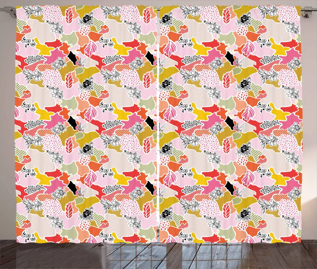 ABAKUHAUS Set Di 2 Federe Per Cuscini 40x40 Cm - Patchwork Etnico Multicolore, Stampato Digitale Fronte/Retro - 3