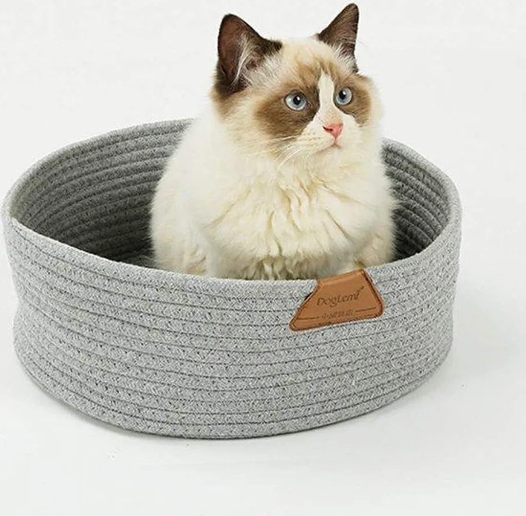 Dodo pour chat d'intérieur à rabat secret en fourrure ultra douce 39cm