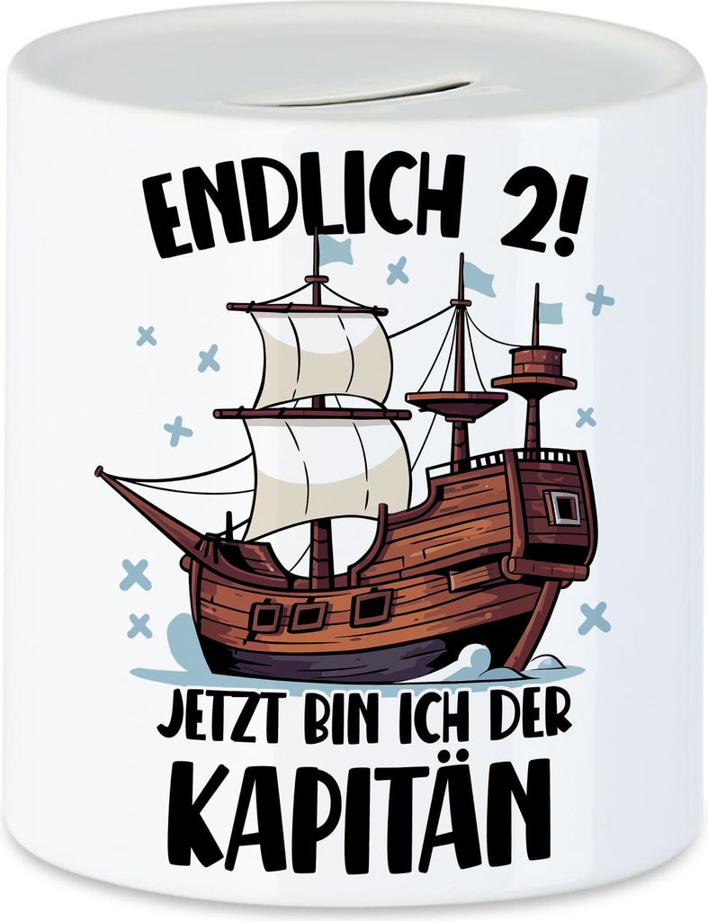 Geburtstag 2 Jahre Spardose 2 Jahre 2. Geburtstag Pirat Piraten Motto