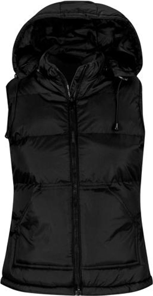 Damenweste, Kapuze - B&C ZEN+/W - black - Größe XL