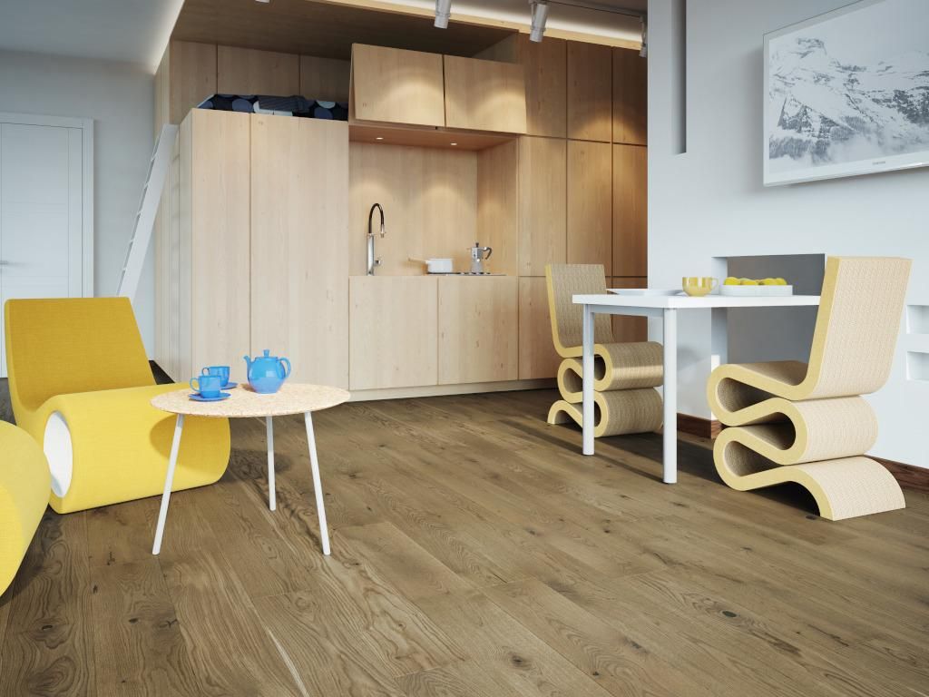 Barlinek | 2,77 m² | Braun 8mm Eiche Parkett, Parkett Grande Eiche Toffee Country Landhausdiele, Massivholz Parkettboden, Naturbelassen, Rustikale...