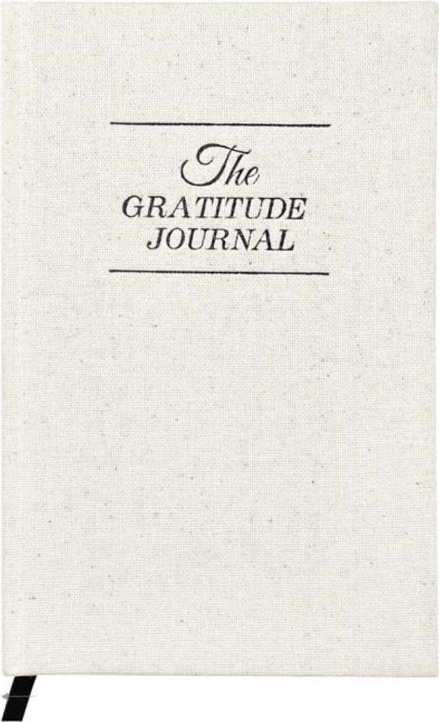 INF A5 Dankbarkeitstagebuch - Leinen Notizbuch mit dickem Papier Beige