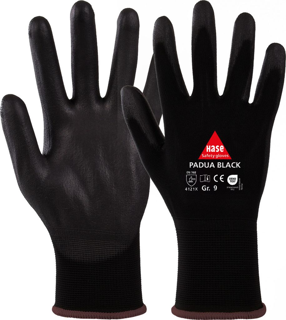 Hase Padua Black Handschuhe Montage Feinstrick | schwarz Produktbild 