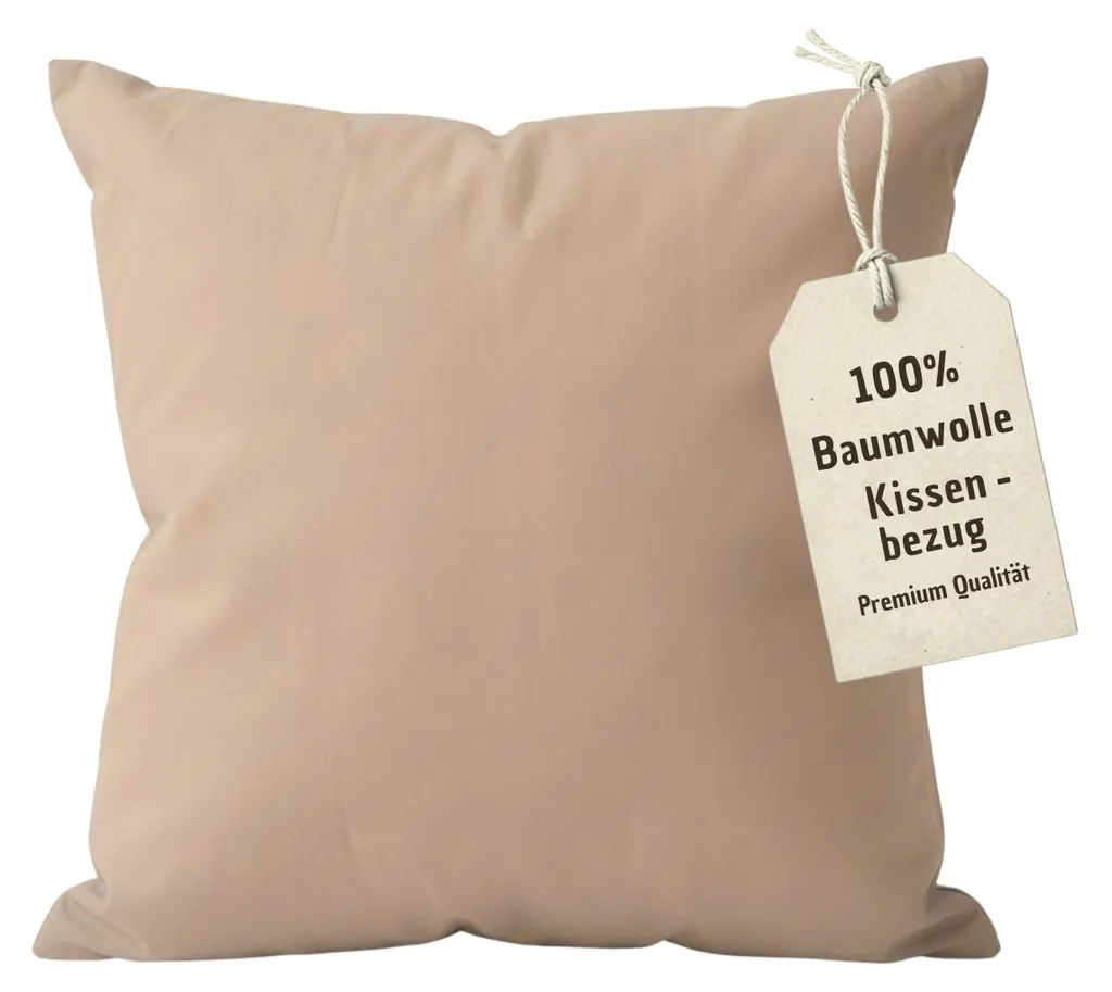 2er Pack Kissenbezug 50x60 cm Graubraun