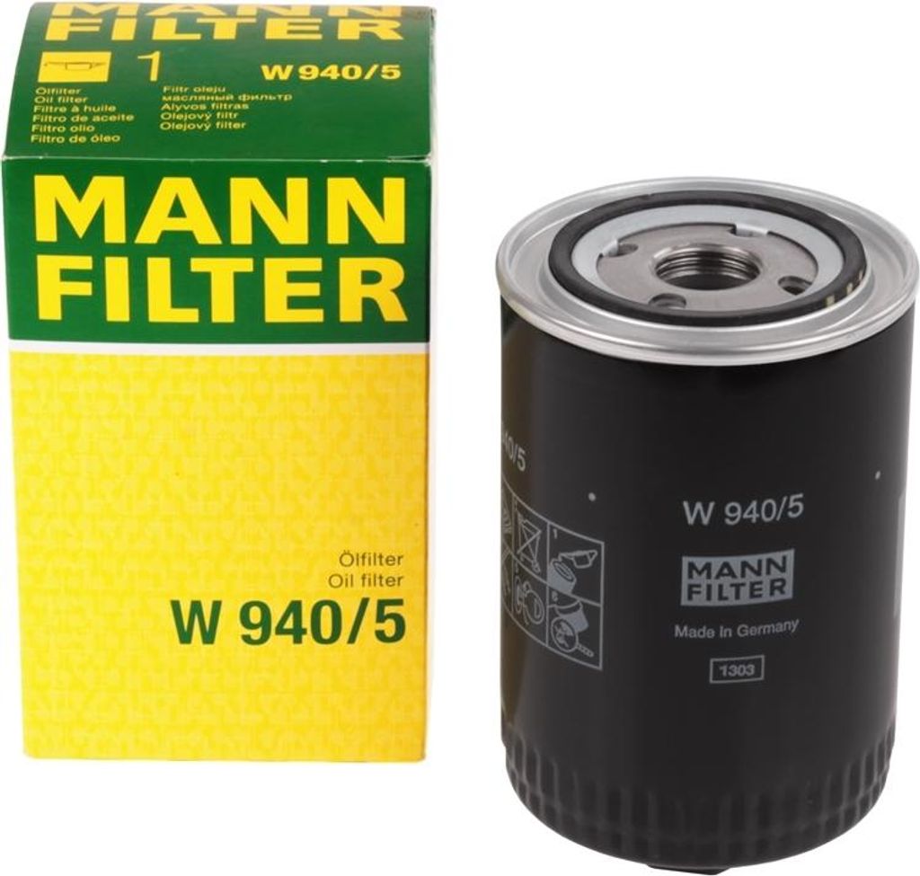 MANN-FILTER W 940/5 filtro olio Immagine del prodotto 