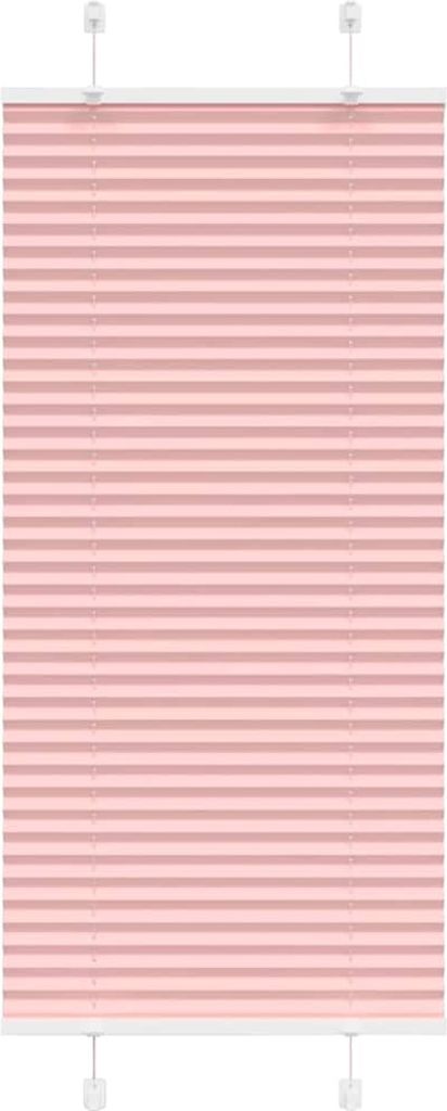 Maison Exclusive - Plissee Rosa 65x100 cm Stoffbreite 64,4 cm Polyester