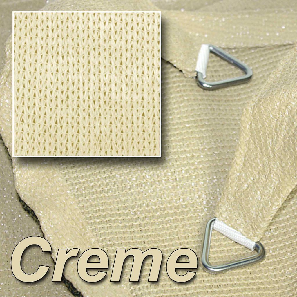 hanSe Marken Sonnensegel Quadrat 3x3 m Creme