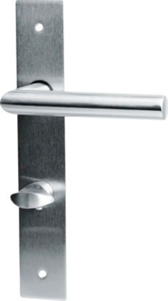 Langschild Designgarnitur Piatto WC edelstahl Produktbild 