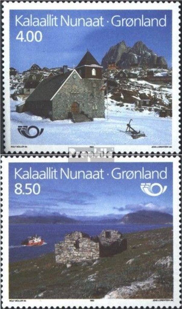 Briefmarken Dänemark - Grönland 1993 Mi 234-235 (kompl.Ausg.) postfrisch Norden 93