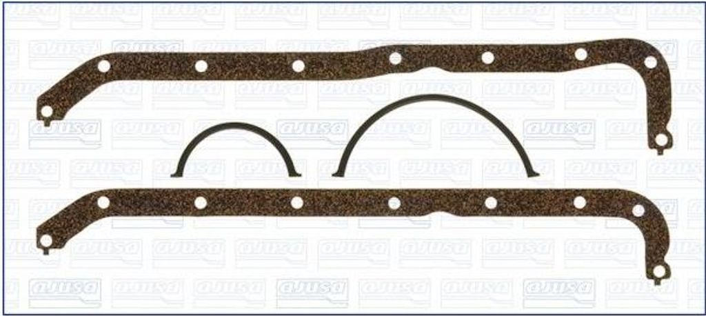 AJUSA Dichtungssatz Ölwanne 59008500 für FORD Fiesta Mk4 Schrägheck (JAS, JBS) 42,204g