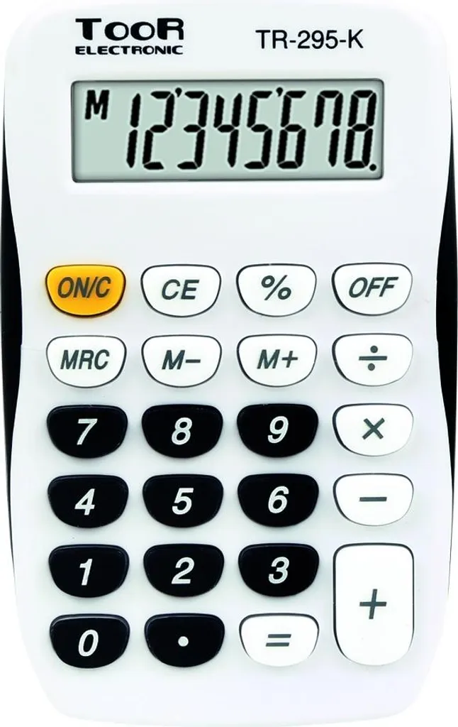 TR-295-K Calcolatrice tascabile a 8 posizioni TOOR