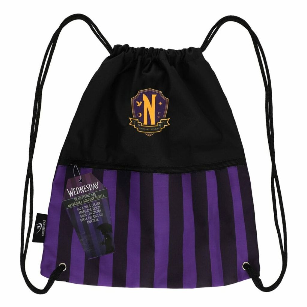 Cinereplicas Mercoledì Stoffbeutel Nevermore Academy Viola Immagine del prodotto 