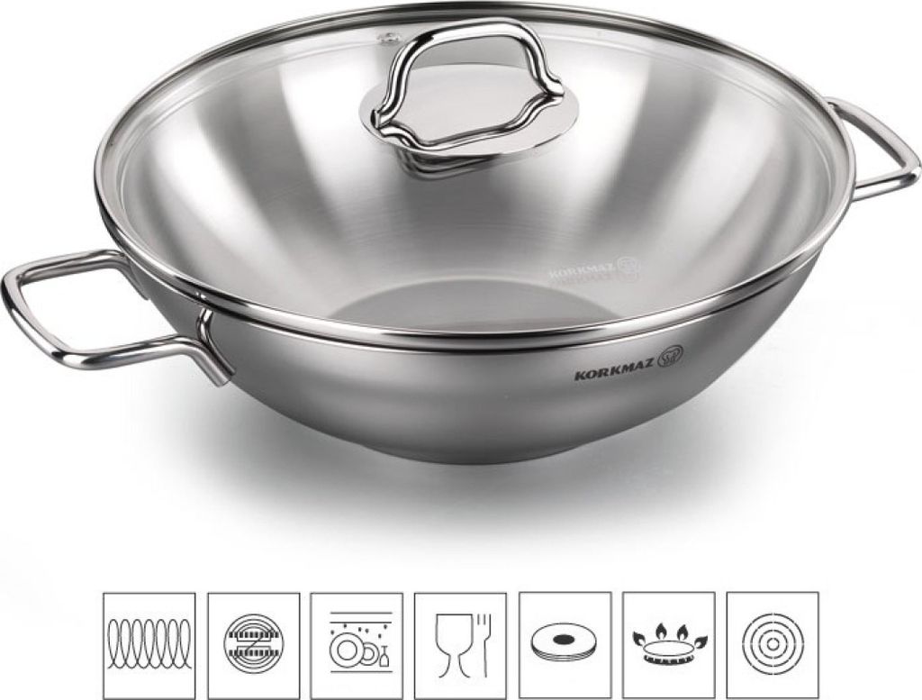 Pfanne mit Deckel Perla WOK 28cm