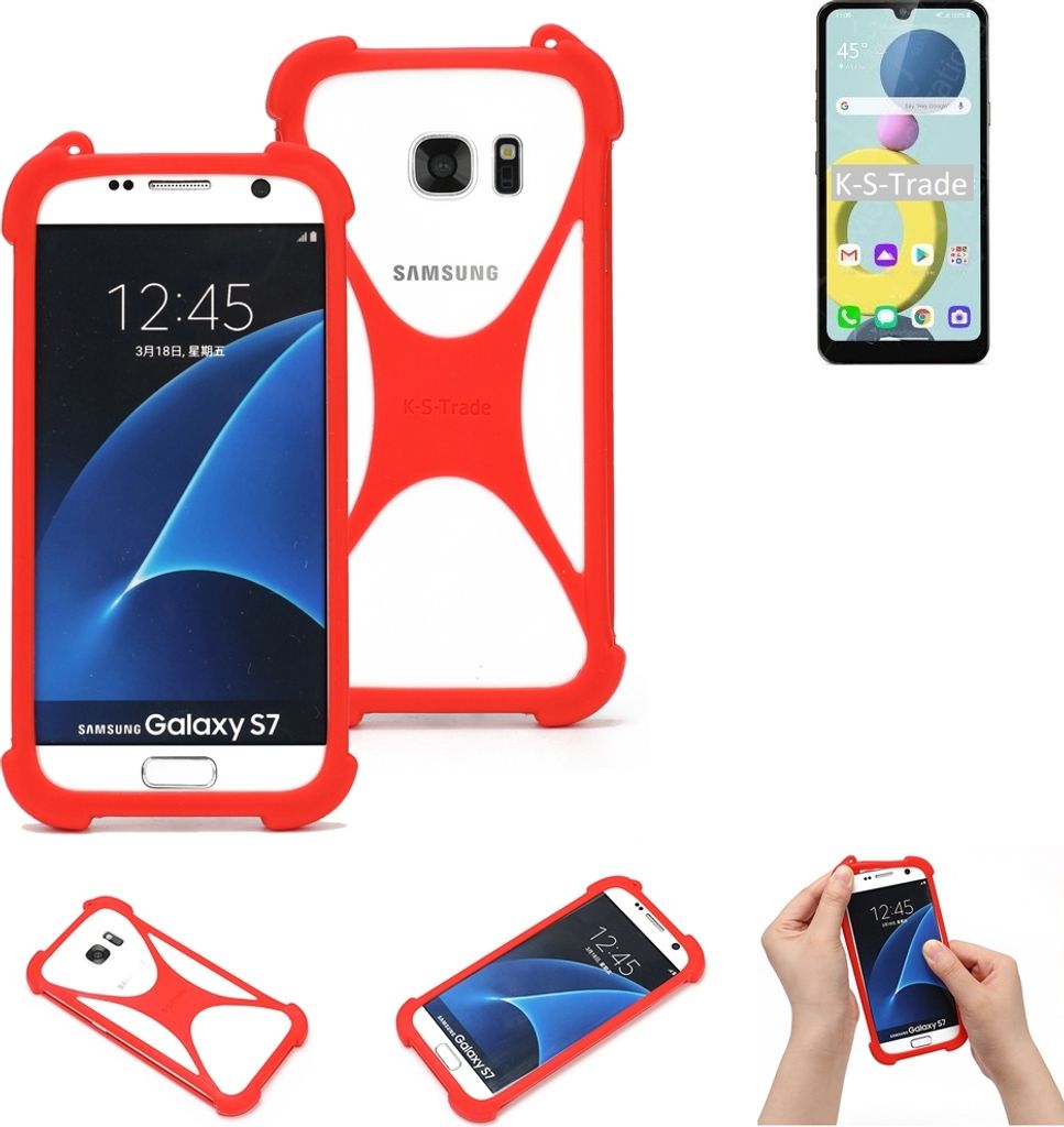 K-S-Trade Handy-Hülle kompatibel mit LG Electronics Xpression Plus 3 Schutz-Hülle Bumper Silikon Schutz Hülle Cover Case Silikoncase Silikonbumper
