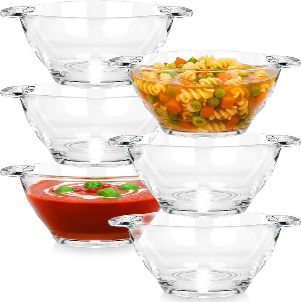Vilde | Suppenschüsseln - 6 Stück - 420 ml - Aus Glas - Produktbild 