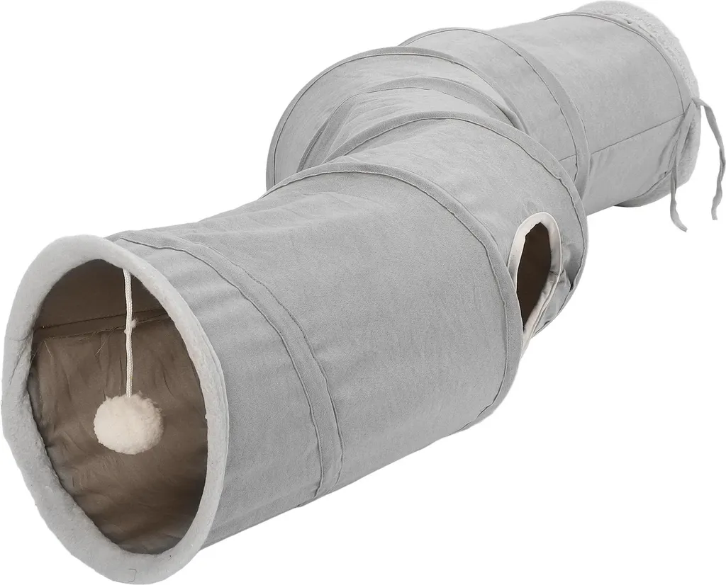 Jouet Tunnel Interactif pour Chat avec Balle et Structure Renforcée - 2