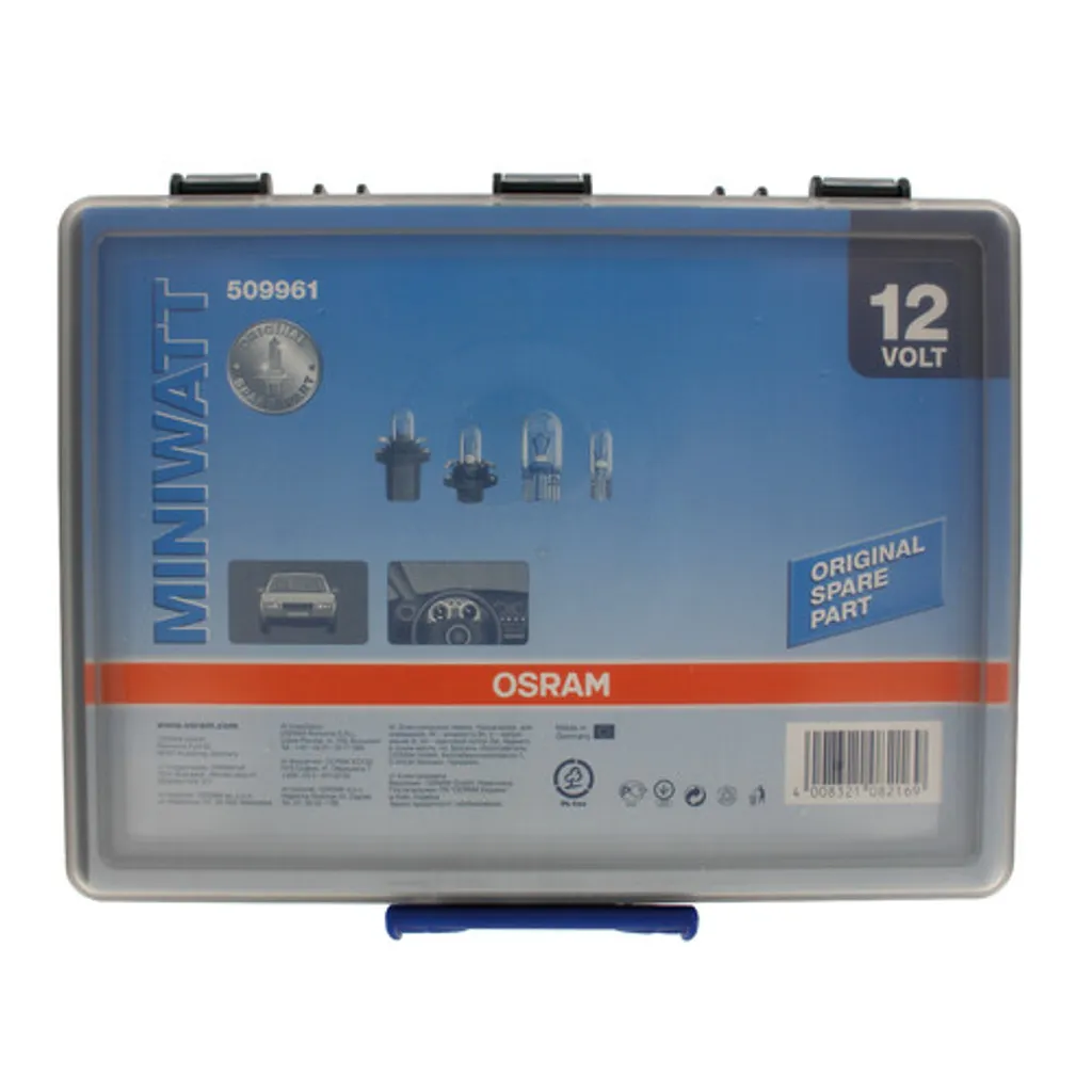 12V Miniwatt, scatola assortita 180 pezzi - 1 pezzo - scatola di plastica